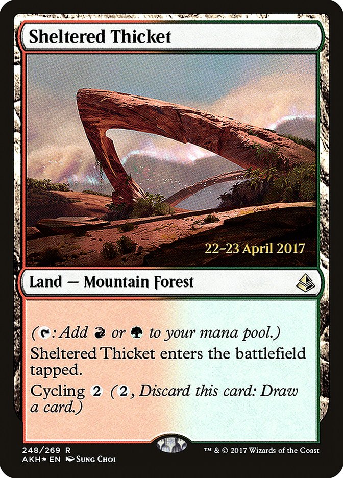 Sheltered Thicket  [Amonkhet Prerelease Promos] | Devastation Store