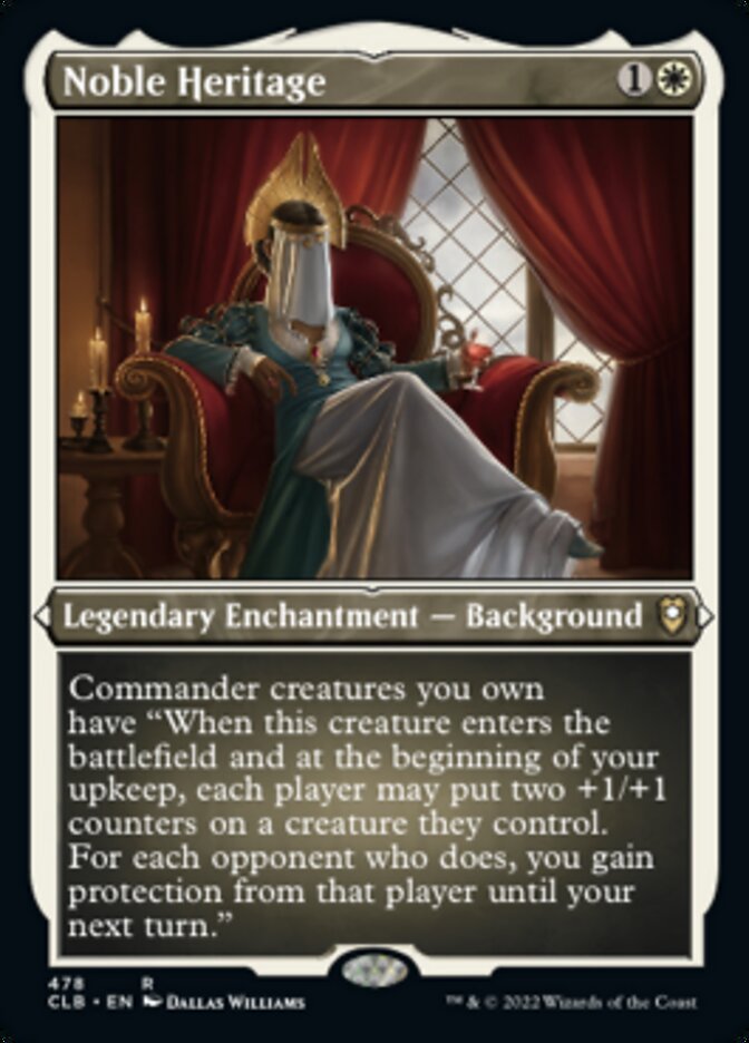 Noble Heritage (Foil Etched) [Commander Legends: Battle for Baldur's Gate] | Devastation Store