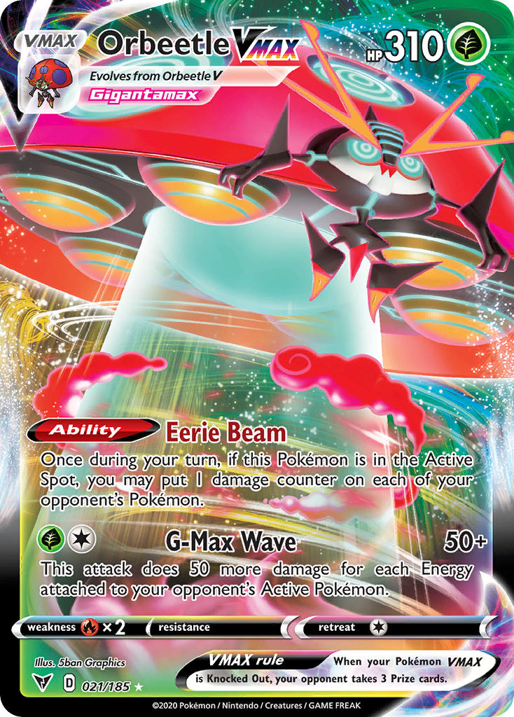 Orbeetle VMAX (021/185) [Sword & Shield: Vivid Voltage] | Devastation Store