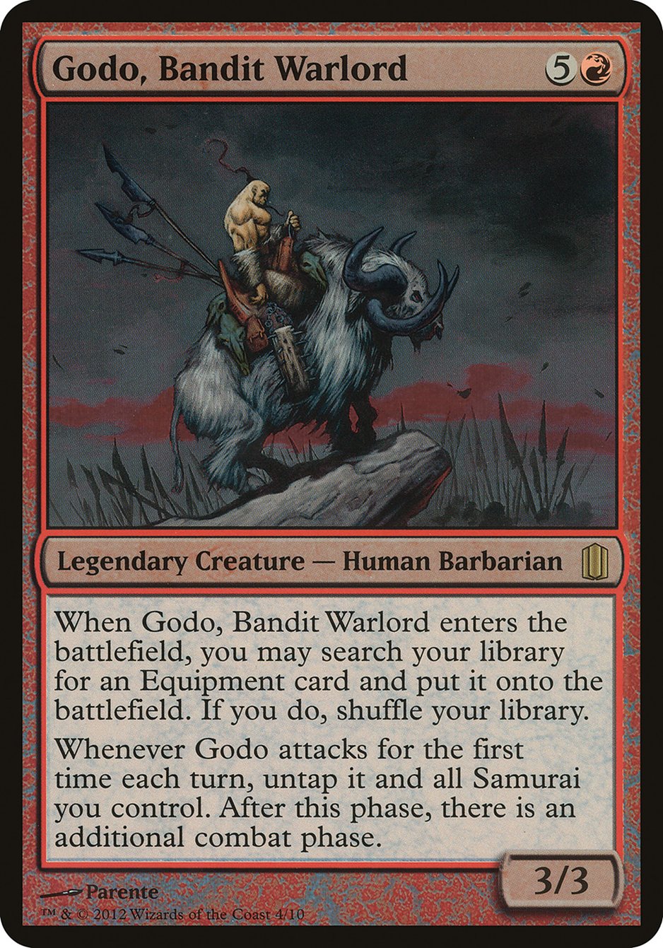 Godo, Bandit Warlord (Oversized) [Commander's Arsenal Oversized] | Devastation Store