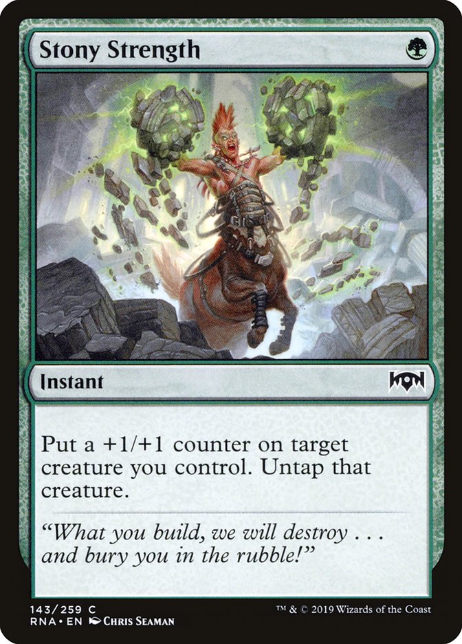 Stony Strength [Ravnica Allegiance] | Devastation Store