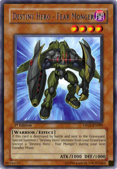 Destiny Hero - Fear Monger [DP05-EN009] Rare | Devastation Store