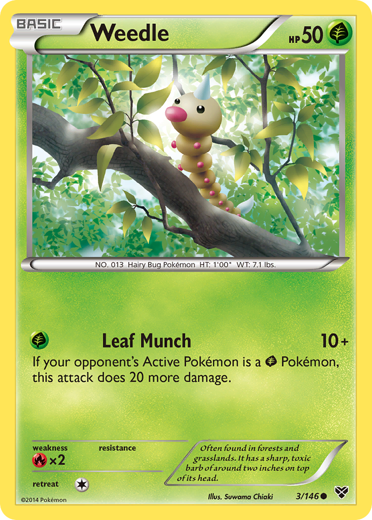 Weedle (3/146) [XY: Base Set] | Devastation Store