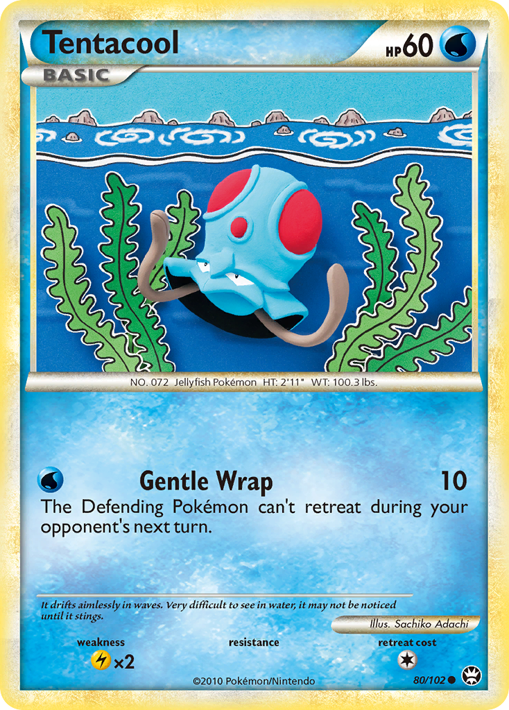 Tentacool (80/102) [HeartGold & SoulSilver: Triumphant] | Devastation Store