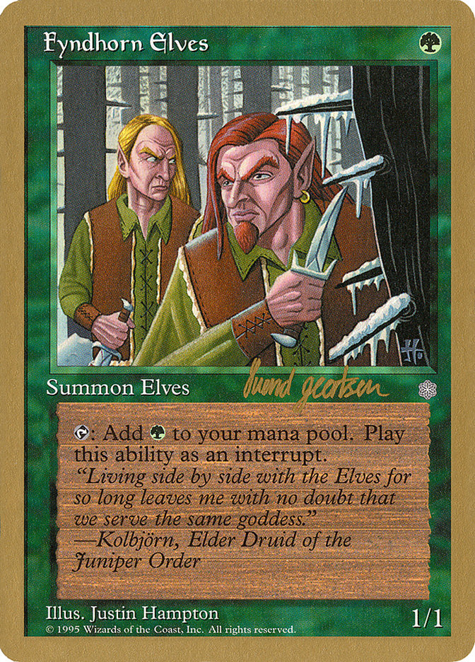 Fyndhorn Elves (Svend Geertsen) [World Championship Decks 1997] | Devastation Store