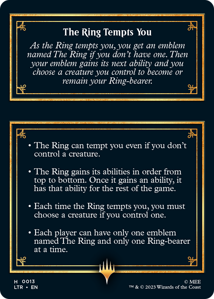 The Ring [The Lord of the Rings: Tales of Middle-Earth Tokens] | Devastation Store