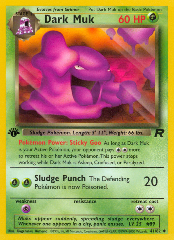 Dark Muk (41/82) [Team Rocket 1st Edition] | Devastation Store