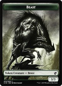 Beast (013) // Wurm Double-sided Token [Commander 2019 Tokens] | Devastation Store