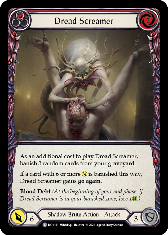 Dread Screamer (Red) [MON141] 1st Edition Normal - Devastation Store | Devastation Store