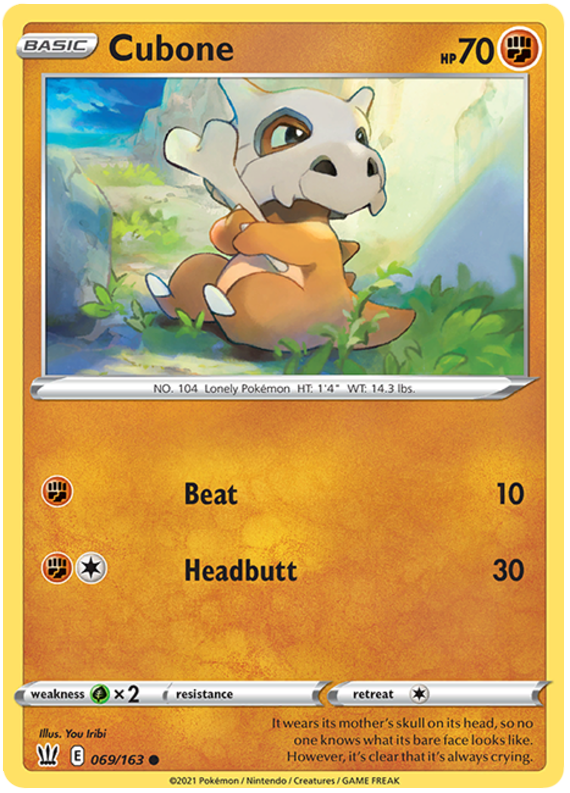 Cubone (069/163) [Sword & Shield: Battle Styles] | Devastation Store