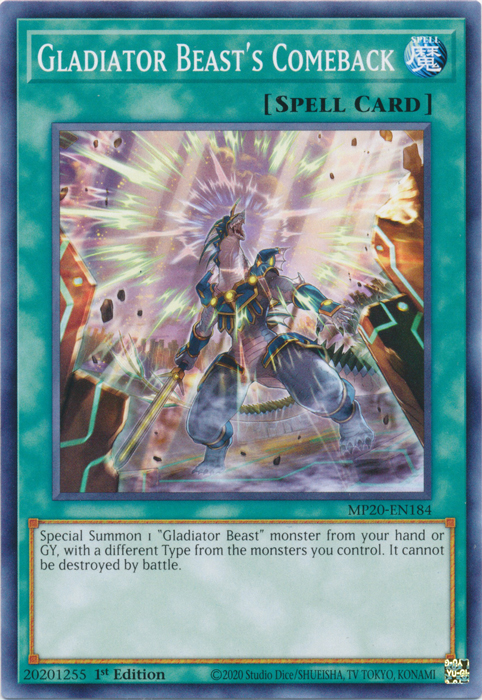 Gladiator Beast's Comeback [MP20-EN184] Common | Devastation Store