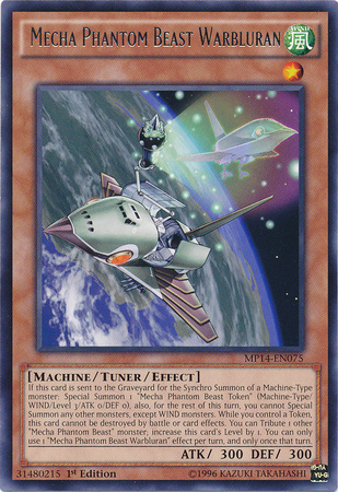Mecha Phantom Beast Warbluran [MP14-EN075] Rare | Devastation Store
