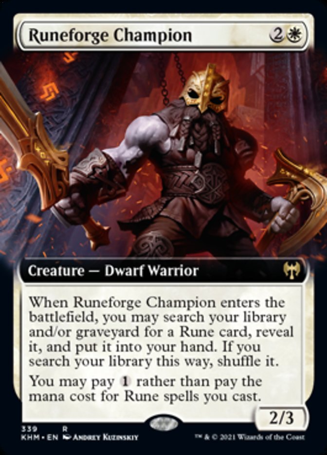 Runeforge Champion (Extended Art) [Kaldheim] | Devastation Store