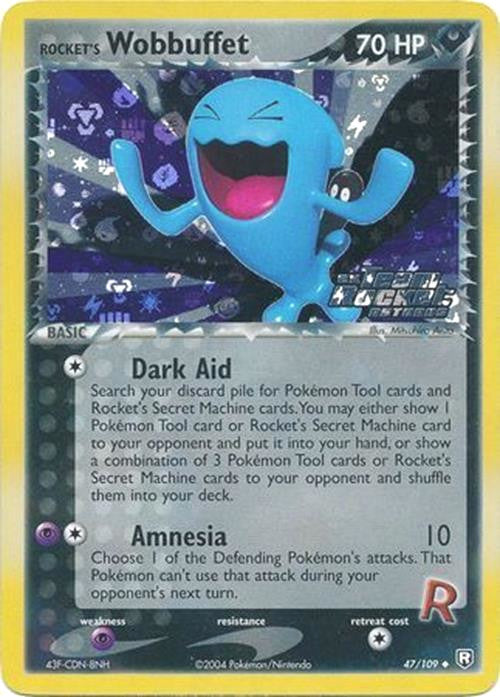 Rocket's Wobbuffet (47/109) (Stamped) [EX: Team Rocket Returns] | Devastation Store