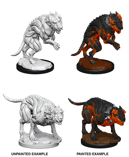 Pathfinder Deep Cuts Unpainted Miniatures: Hell Hounds - Devastation Store | Devastation Store