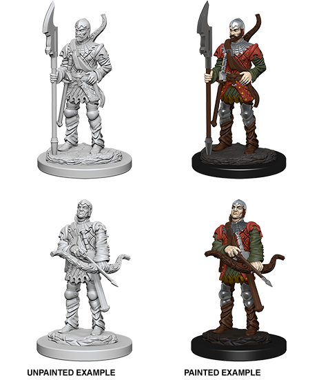 Pathfinder Deep Cuts Unpainted Miniatures: Town Guards - Devastation Store | Devastation Store