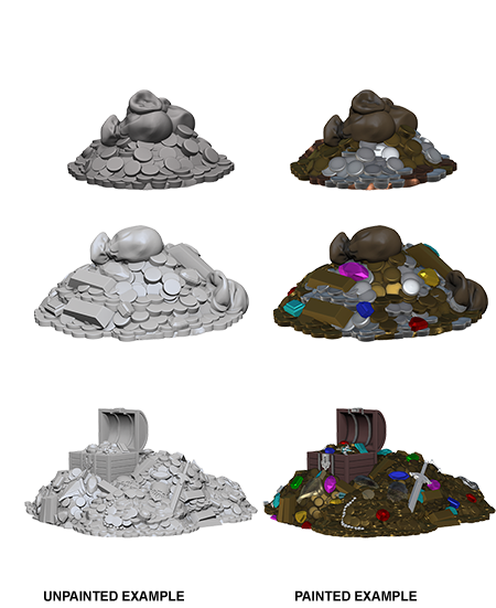 WizKids Deep Cuts Unpainted Miniatures: Treasure Piles - Devastation Store | Devastation Store