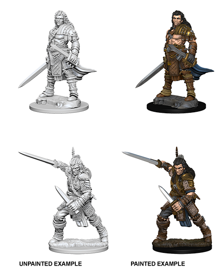 Pathfinder Deep Cuts Unpainted Miniature: Human Male Fighter - Devastation Store | Devastation Store