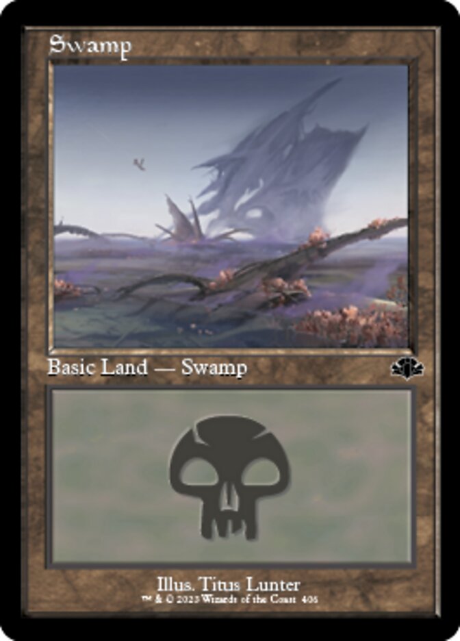 Swamp (406) (Retro) [Dominaria Remastered] | Devastation Store