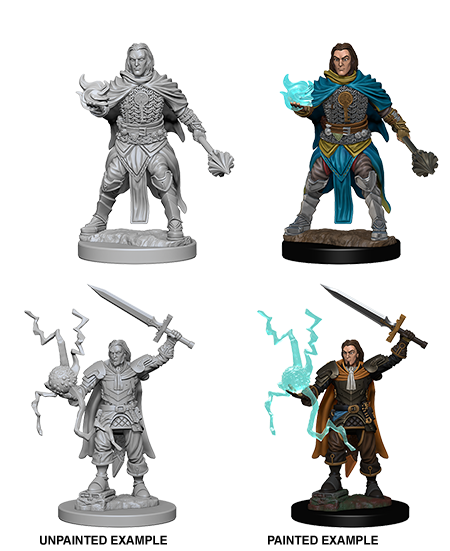 Pathfinder Deep Cuts Unpainted Miniatures: Human Male Cleric - Devastation Store | Devastation Store