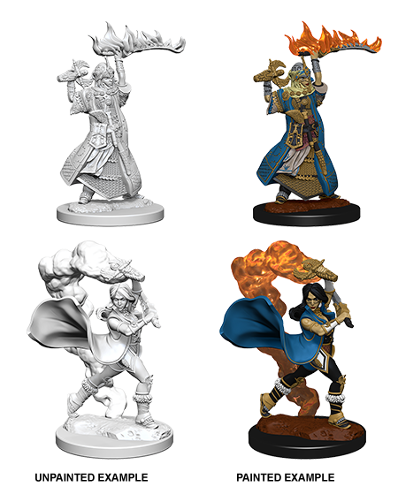 Pathfinder Deep Cuts Unpainted Minis: Human Female Cleric - Devastation Store | Devastation Store