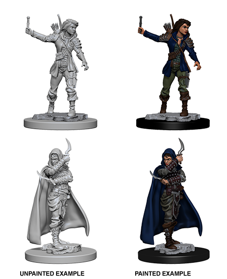 Pathfinder Deep Cuts Unpainted Miniature: Human Female Rogue - Devastation Store | Devastation Store