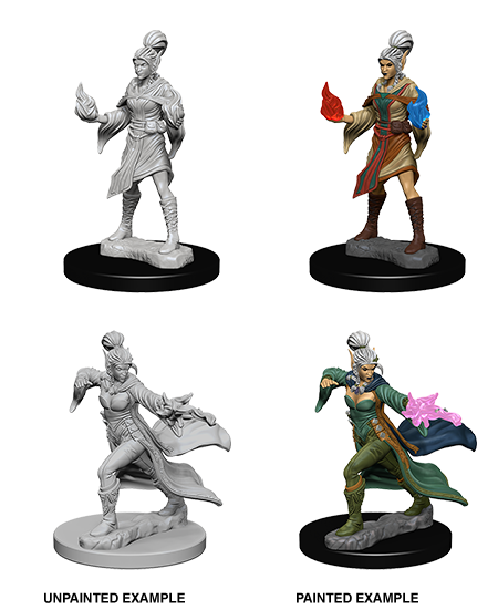 Pathfinder Deep Cuts Unpainted Minis: Elf Female Sorcerer - Devastation Store | Devastation Store
