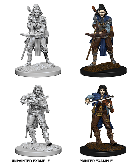 Pathfinder Deep Cuts Unpainted Miniatures: Elf Female Bard - Devastation Store | Devastation Store
