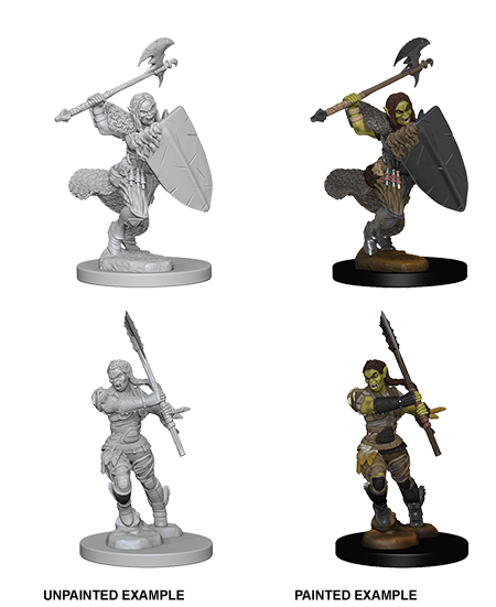 Pathfinder DeepCuts Unpainted Minis: Half-Orc Female Barbarian - Devastation Store | Devastation Store
