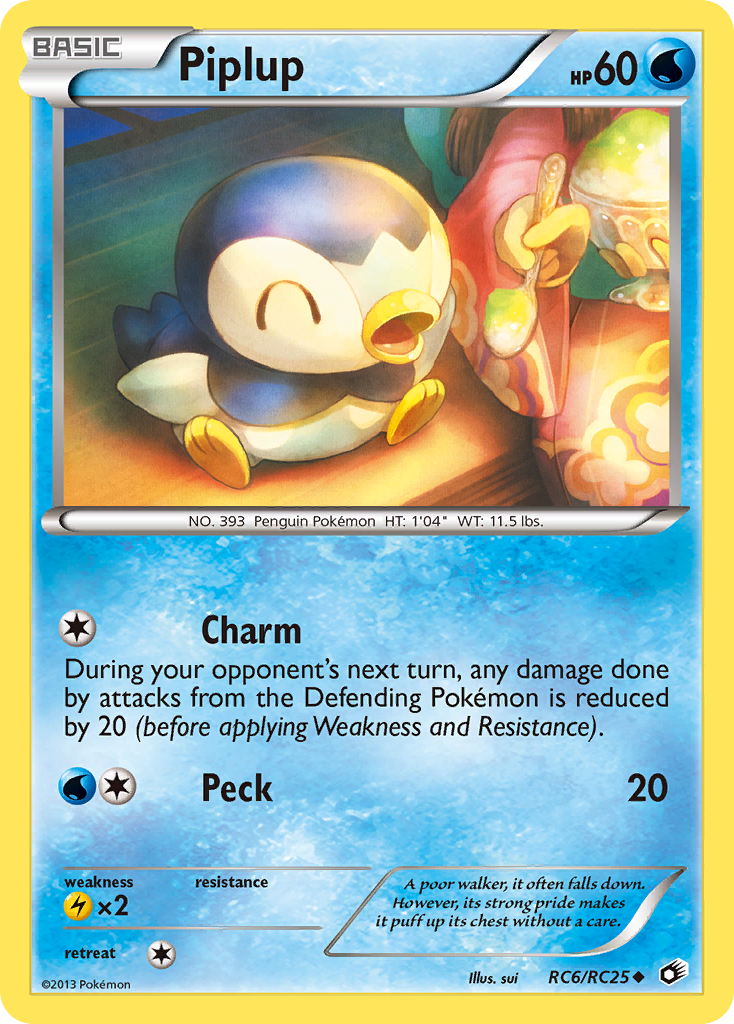 Piplup (RC6/RC25) [Black & White: Legendary Treasures] | Devastation Store