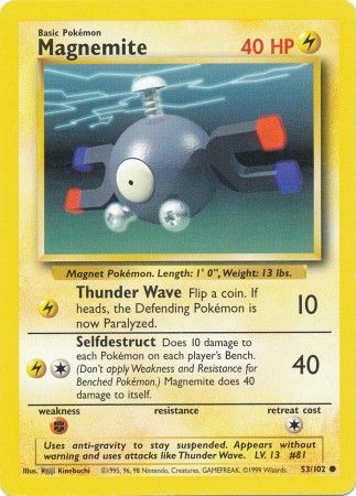 Magnemite (53/102) [Base Set Unlimited] | Devastation Store