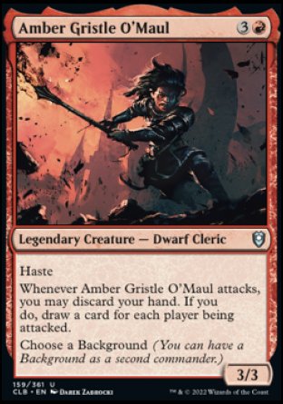 Amber Gristle O'Maul [Commander Legends: Battle for Baldur's Gate] | Devastation Store