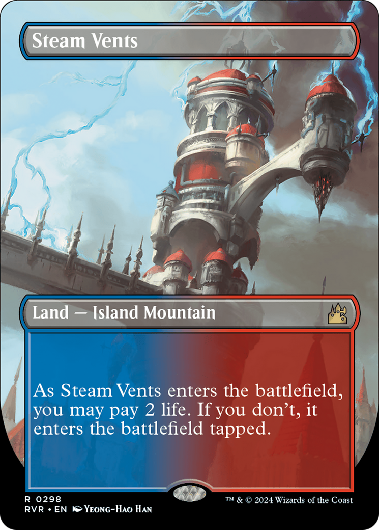 Steam Vents (Borderless) [Ravnica Remastered] | Devastation Store