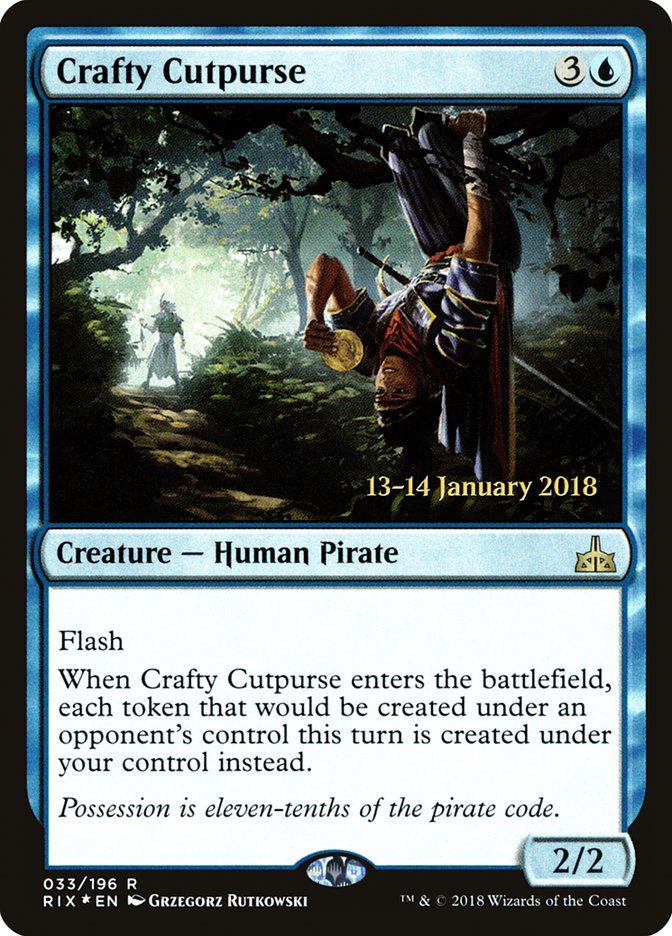 Crafty Cutpurse [Rivals of Ixalan Prerelease Promos] | Devastation Store