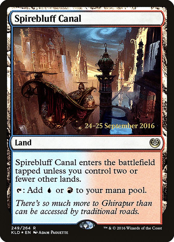 Spirebluff Canal  [Kaladesh Prerelease Promos] - Devastation Store | Devastation Store