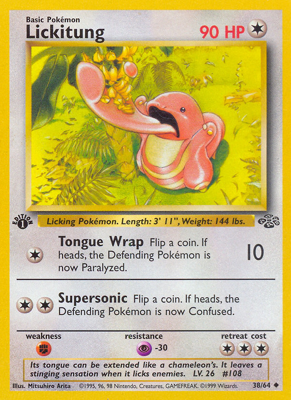 Lickitung (38/64) [Jungle 1st Edition] | Devastation Store