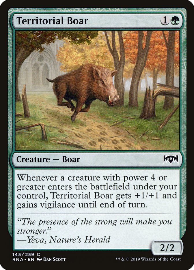 Territorial Boar [Ravnica Allegiance] | Devastation Store