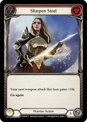 Sharpen Steel (Red) [WTR141-C] Alpha Print Rainbow Foil - Devastation Store | Devastation Store