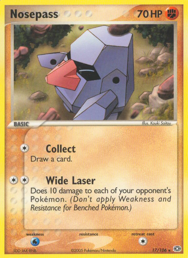 Nosepass (17/106) [EX: Emerald] | Devastation Store