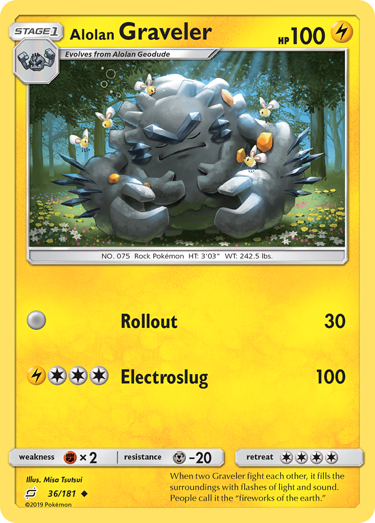 Alolan Graveler (36/181) [Sun & Moon: Team Up] | Devastation Store