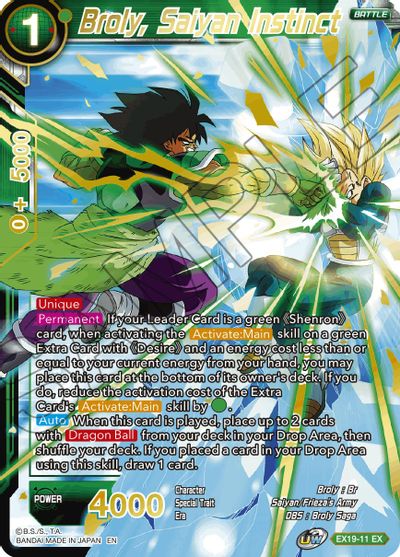 Broly, Saiyan Instinct [EX19-11] | Devastation Store