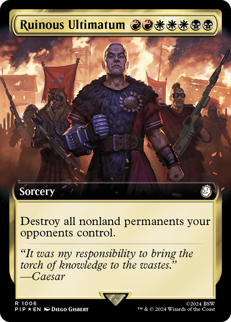 Ruinous Ultimatum (Extended Art) (Surge Foil) [Fallout] | Devastation Store