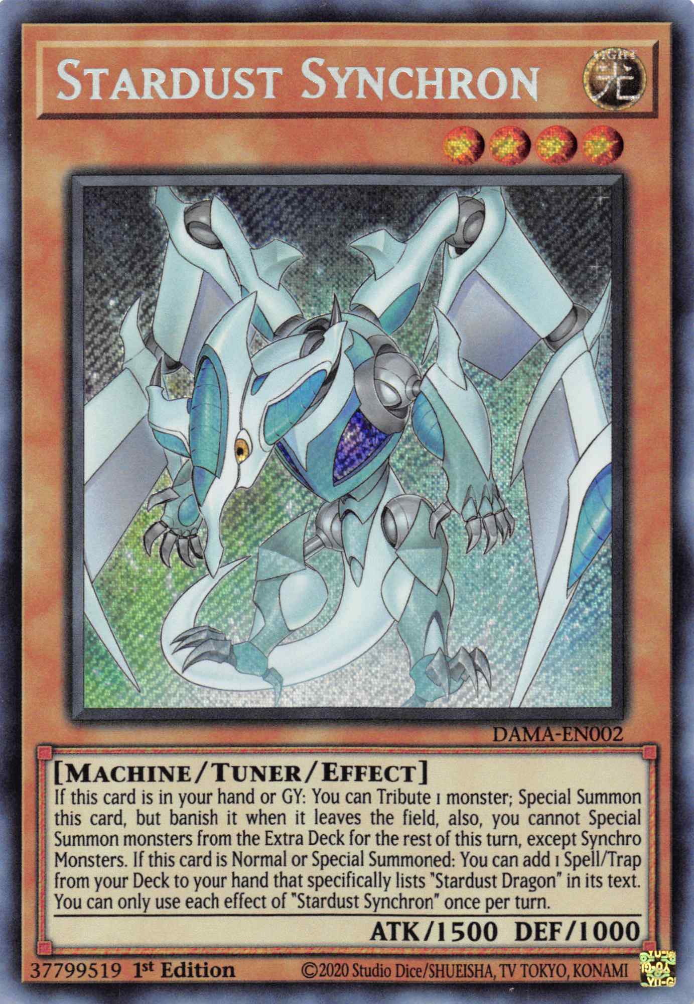 Stardust Synchron [DAMA-EN002] Secret Rare | Devastation Store