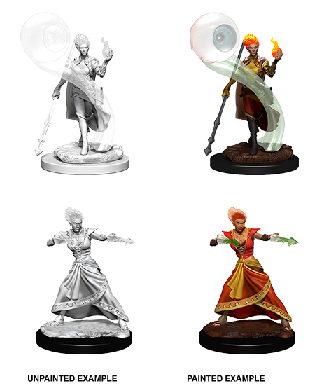 D&D Nolzur's Marvelous Miniatures: Fire Genasi Wizard - Devastation Store | Devastation Store