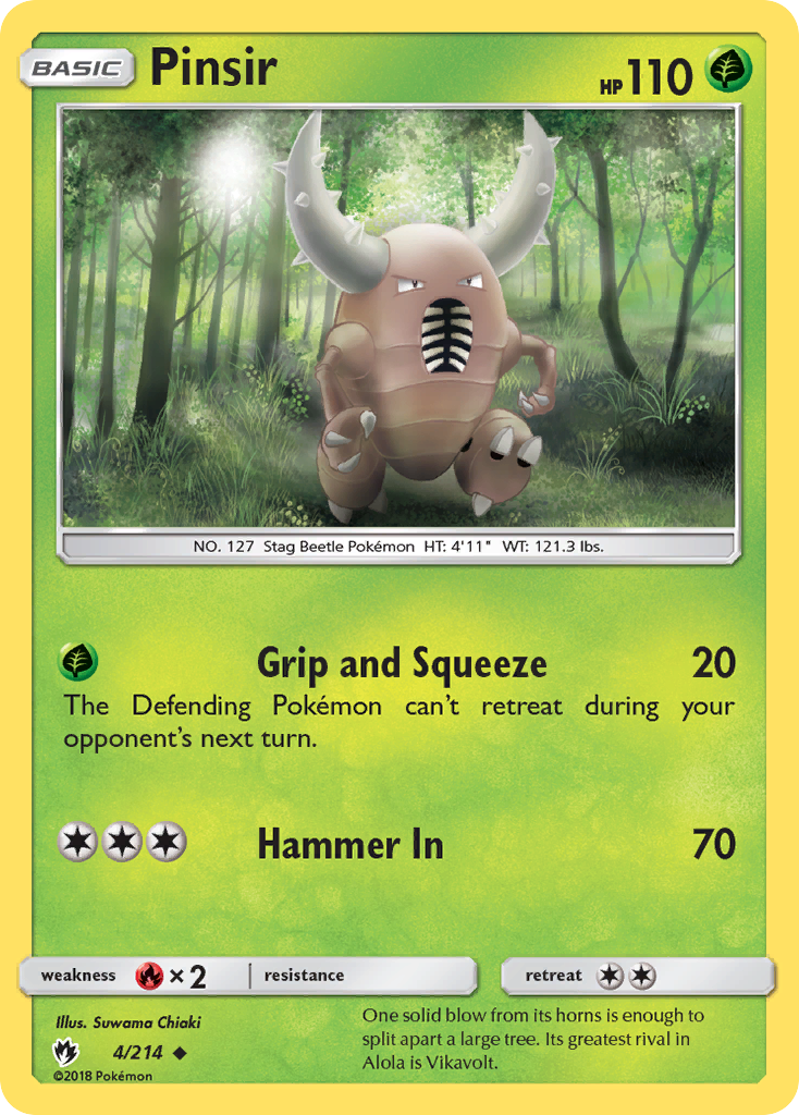 Pinsir (4/214) [Sun & Moon: Lost Thunder] | Devastation Store
