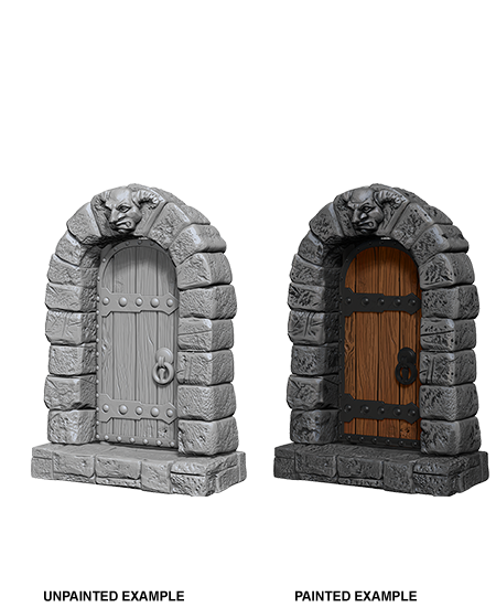 WizKids Deep Cuts Unpainted Miniatures: Doors - Devastation Store | Devastation Store