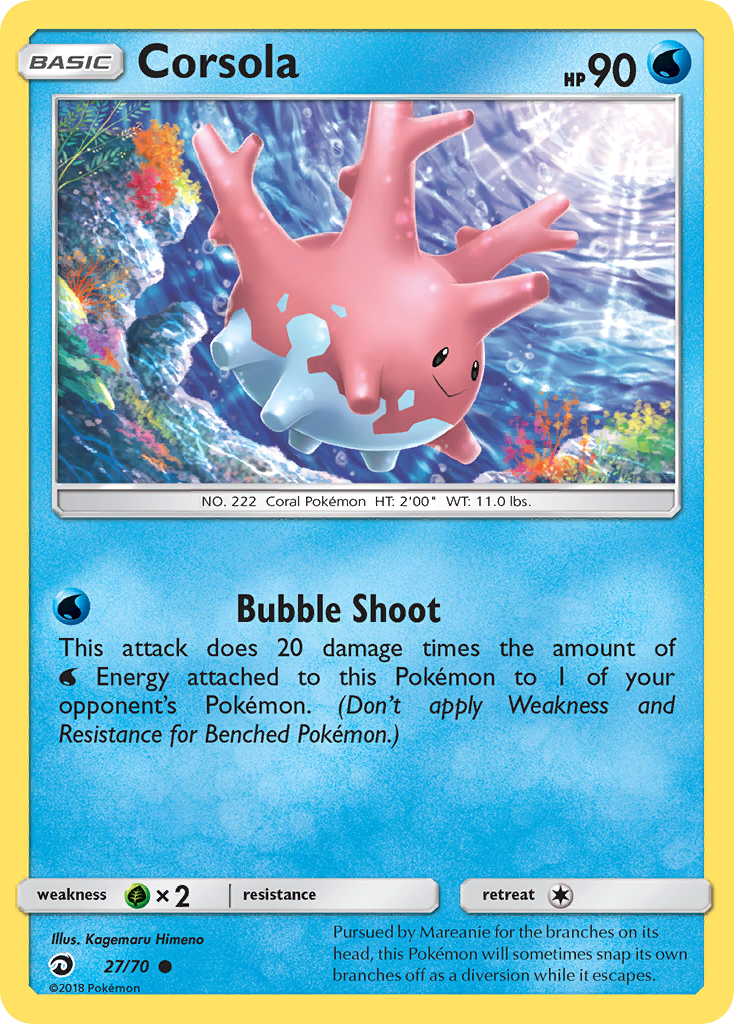 Corsola (27/70) [Sun & Moon: Dragon Majesty] | Devastation Store