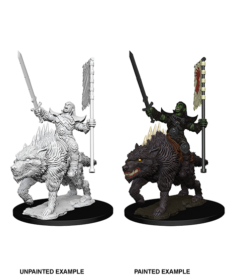 Pathfinder Battles Deep Cuts: Orc on Dire Wolf - Devastation Store | Devastation Store