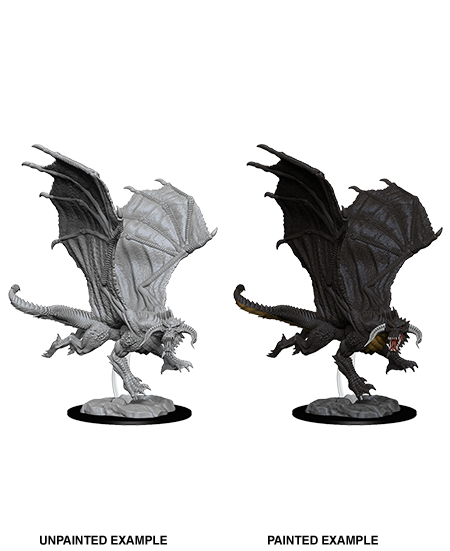 D&D Nolzur's Marvelous Miniatures: Young Black Dragon - Devastation Store | Devastation Store