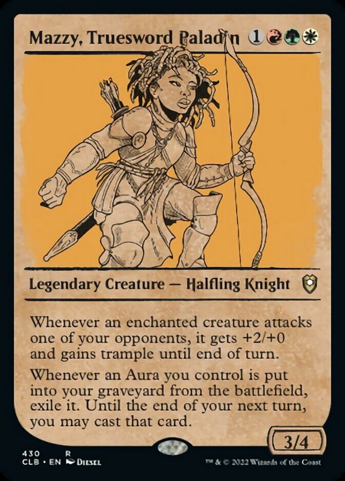 Mazzy, Truesword Paladin (Showcase) [Commander Legends: Battle for Baldur's Gate] | Devastation Store